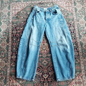 Free People LONG Barrel Jeans Size 25 LONG